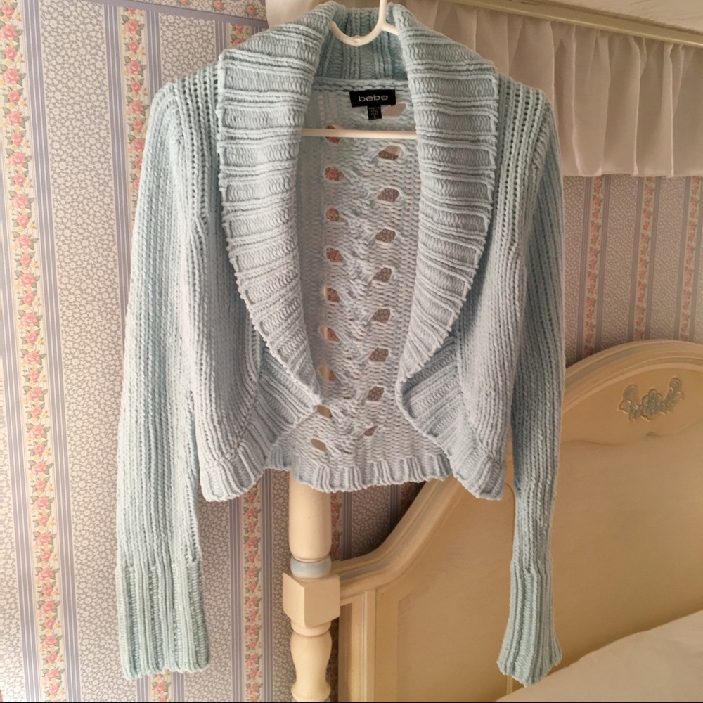 ✨Blue Pastel Cardigan Sweater, Bebe Sz S✨
